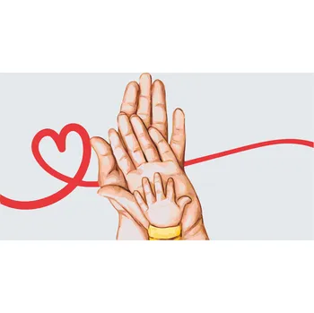 Malování podle čísel - Láska rodičů a dítěte Velikost: 40x50cm, Rámování: Pouze srolované plátno