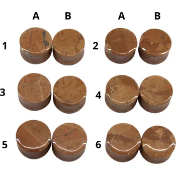 Náušnice Atreya Kamenný plug mramor Verona 19 Typ: 1B