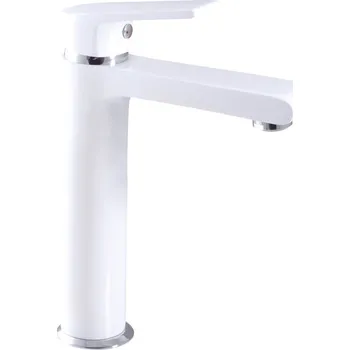 Vodovodní baterie Vodovodní baterie umyvadlová, vysoká COLORADO bílá/chrom, Barva: bílá/chrom, Rozměr: 3/8''