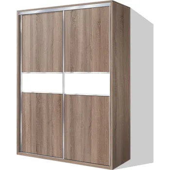 Šatní skříň Nabytekmorava Šatní skříň s posuvnými dveřmi Beta HIT 41 barva lamina: Dub sonoma tmavý