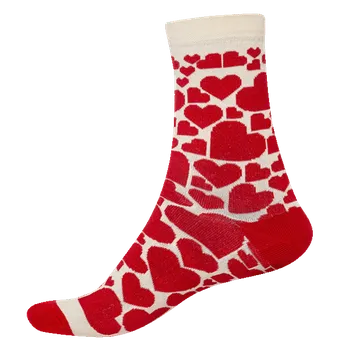 Pánské ponožky Ponožky - Srdce - velikost 39-42 (Velikost 39-42)