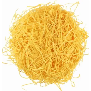 Tráva dekorační dřevěná žlutá 50g