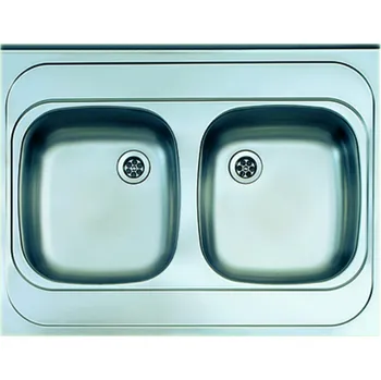 Nerezový dřez ALVEUS CZ CLASSIC 40, 800x600 2x F