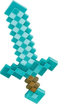 Karnevalový doplněk Plastová replika meče Minecraft Diamantový meč 51 x 25 cm
