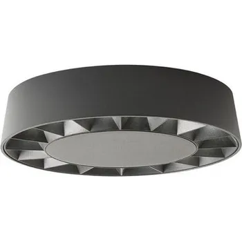 Redo 90266 OKU exteriérové přisazené stropní svítidlo SMD LED 14W | 1012lm | 3000K | IP65 - tmavošedá + Sada inteligentní žárovky E14 s dálkovým ovladačem - RGB, WiZ