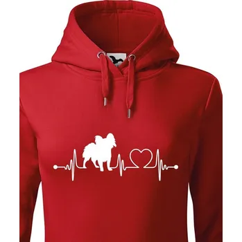 Dámská mikina Dámská mikina Papillon tep, Barva Červená, Velikost S, Canvas Dámská mikina Bezvatriko.cz 1179