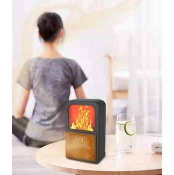 Teplovzdušný ventilátor Deminas Jedinečný horkovzdušný ventilátor s imitací krbu