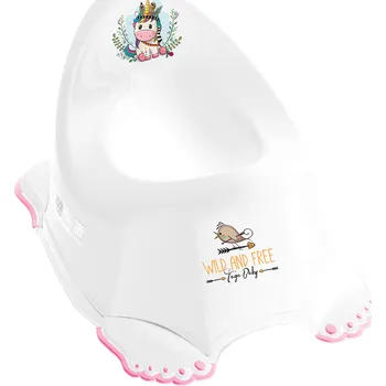 Nočník Tega Dětský nočník protiskluzový Wild & Free jednorožec bílý