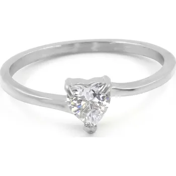 Prsten BRUNOshop.cz Prsten SRDÍČKO s kamínkem Velikost: 9 (EU: 59 - 61)