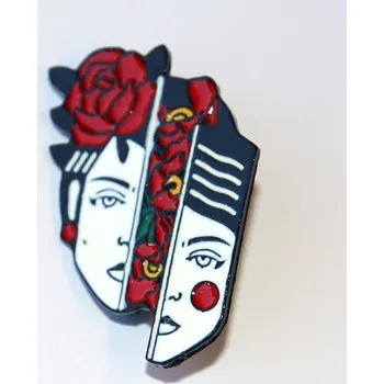 Brož Brož BeCool - Dvě tváře, Rozpolcená, Plná Vášně a divokosti, Květiny, Růže, Double face 3299