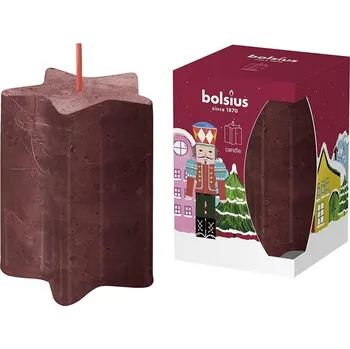 Sviečka bolsius Pillar Star Nutcracker, 100x70 mm