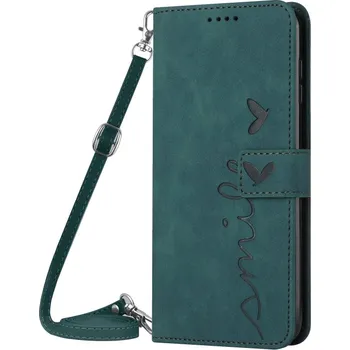 Pouzdro na tablet VSECHNONAMOBIL 50619 ART SMILE Peněženkový kryt se šňůrkou Tecno Camon 18 zelený