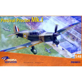Plastikový model Dora Wings 1/48 Percival Proctor Mk.I (4x camo)
