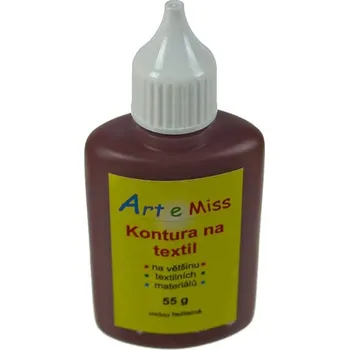 Speciální výtvarná barva Kontura na textil Artemiss 55g - hnědá