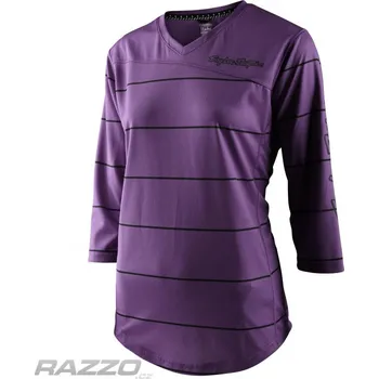 cyklistický dres Dámský dres na kolo TroyLeeDesigns Womens Mischief Jersey Pinstripe Orchid 2022 XS