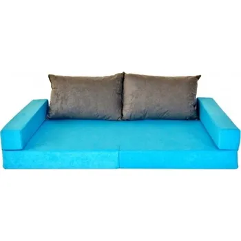 Hračka pro nejmenší iMex Toys Dětská rozkládací pohovka Collage Modro - šedá