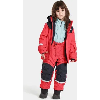 Snowboardové kalhoty ROSTOUCÍ zimní SET Didriksons SKARE - růžový KONFEKČNÍ VELIKOST: 110