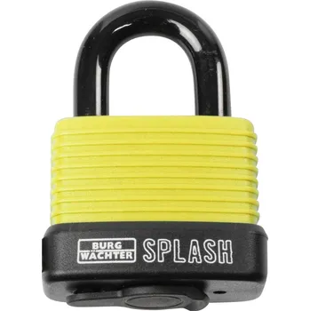 Visací zámek Burg Wächter Splash 470 45 Yellow SB visací zámek žlutá/černá na klíč
