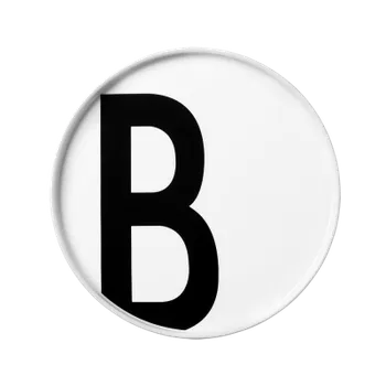 Talíř Porcelánový talíř Letter B