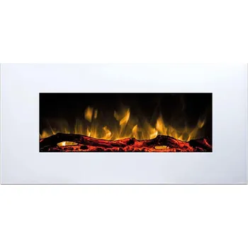 Elektrický krb Heidenfeld HF-WK300 84x45 cm Barva: bílá