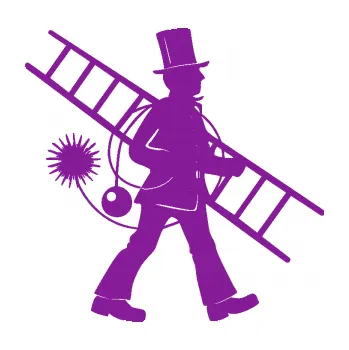 Samolepící dekorace Kominík 001 pravá (14 - fialová) SAMOLEPKA NA AUTO, NÁLEPKA, FÓLIE, POLEP, TUNING, VLASTNÍ TEXT, TISK, AUTOSAMOLEPKY.cz, POLEPY, OBRÁZEK, LOGO, 3D STICKERS