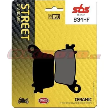 Brzdová destička Zadní brzdové destičky SBS 834HF - Honda CBR 1000 RR Fireblade, 1000ccm - 06-19