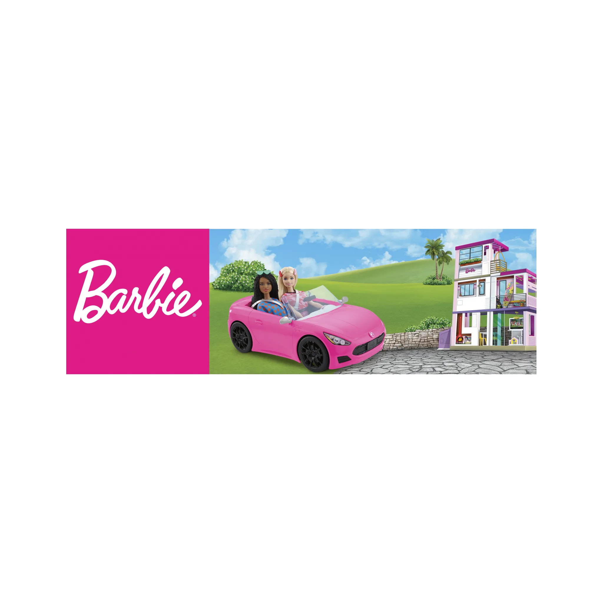Fotografie 10 - Doplněk pro panenku Barbie Stylový kabriolet HBT92