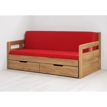 Postel BMB ROZKLÁDACÍ POSTEL TANDEM HARMONY DUB 90/180x220cm