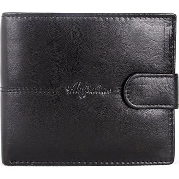Peněženka Kožená černá peněženka Australian no. 11 s upínkou