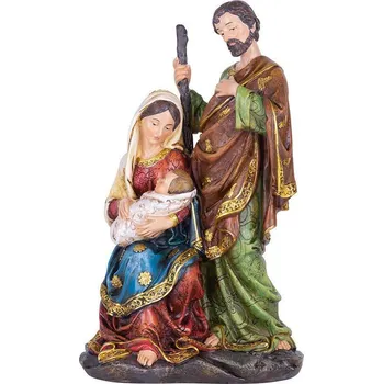 Vánoční dekorace Dekorace MagicHome Vánoce, Svatá rodina, polyresin, 25 cm