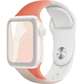 Řemínek na hodinky Silikonový řemínek s abstraktním vzorem pro Apple Watch Ultra 49mm / 46mm / 45mm / 44mm / 42mm - oražový