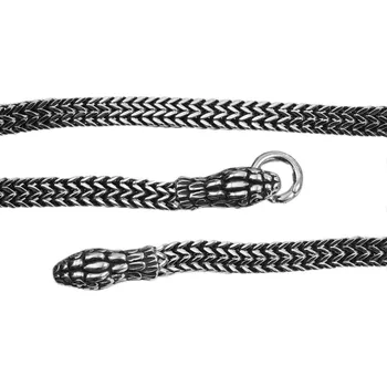 Řetízek River Šperky. Řetízek. 99240020 Netradiční pánský ocelový řetízek Hadí hlavy. 99240020