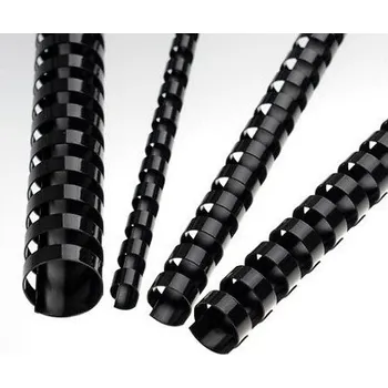 Vázací hřbet Kroužkový hřbet plastový 10 - černý ( 1 ks) - KUSOVÝ PRODEJ