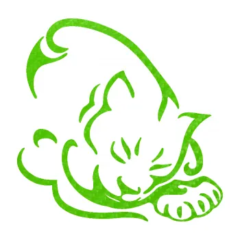 Samolepící dekorace SAMOLEPKA Kočka 030 pravá (58 - 3D karbon zelený kawasaki) NA AUTO, NÁLEPKA, FÓLIE, POLEP, TUNING, VLASTNÍ TEXT, TISK, AUTOSAMOLEPKY.cz, POLEPY, OBRÁZEK, LOGO, SAMOLEPKY