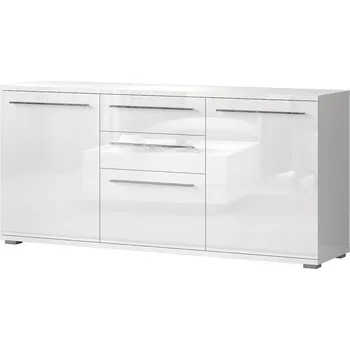 Komoda Komoda kombinovaná bílý lesk PIANO K180-3K2F