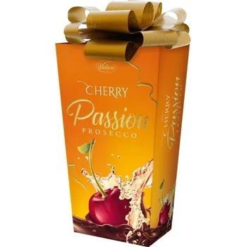 Bonboniéra Bonboniéra VOBRO Cherry Passion prosecco s mašlí 210g (Višně v čokoládě a alkoholu)