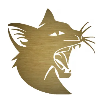 Samolepící dekorace SAMOLEPKA Kočka 029 pravá rozzuřená (64 - škrábaný kov zlatý) NA AUTO, NÁLEPKA, FÓLIE, POLEP, TUNING, VLASTNÍ TEXT, TISK, AUTOSAMOLEPKY.cz, POLEPY, OBRÁZEK, LOGO, SAMOLEPKY