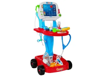 Majlo Toys Dětský lékařský vozík EKG se světlem a zvuky