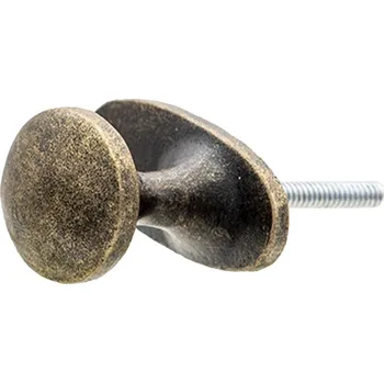 Dveřní kování Sada 4ks kovová černá úchytka s patinou Arletta - 3*3*5 cm