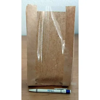 Sáček na potraviny Sáčky papírové s okénkem malé cena 1ks