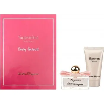 Dámský parfém Salvatore Ferragamo Salvatore Ferragamo Signorina SET: Parfumovaná voda 100 ml + Tělové mléko 100 ml Pre ženy Parfémovaná voda