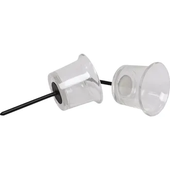 Vánoční dekorace Skleněný kalíšek s bodcem 6,3 cm