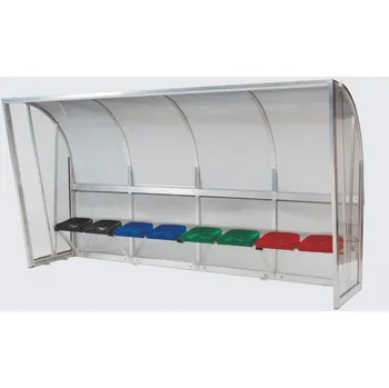 Sedací souprava BERGER – HUCK Sedačka pro hráčskou kabinu, signální červená