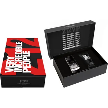 Pánský parfém Carolina Herrera Carolina Herrera 212 VIP Black Men SET: Parfumovaná voda 100ml + Sprchový gél 100ml Pre mužov Parfumovaná voda