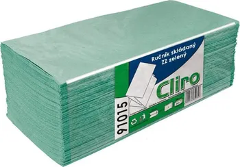 Papírový ručník Cliro 91015 ruční skládaný ZZ zelený 5000 ks