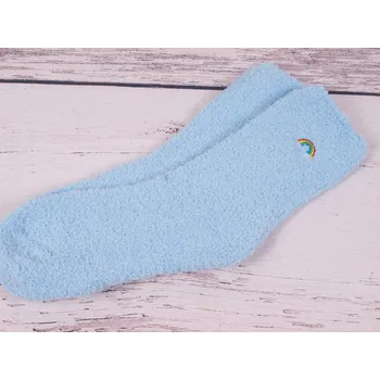 Dámské ponožky Ponožky Kuschel Soxx peříčko hebké sv. modré s duhou uni vel. velikosti ponožek: 23-28 ( EUR vel. 35-42)