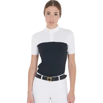 Dámské tričko EQUESTRO Triko závodní Slim Fit Equestro, dámské, navy XL
