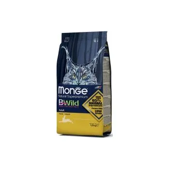 Krmivo pro kočku MONGE BWILD Cat - Zajíc, Adult 1,5kg
