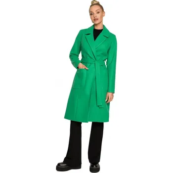 Dámský kabát Made of Emotion M708 zelený