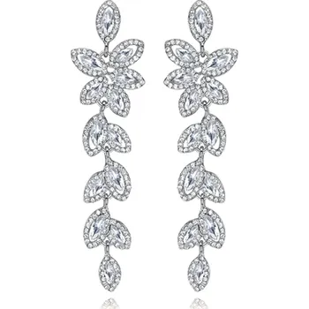 Náušnice B-TOP Dámské luxusní náušnice LEAF - pozlacené